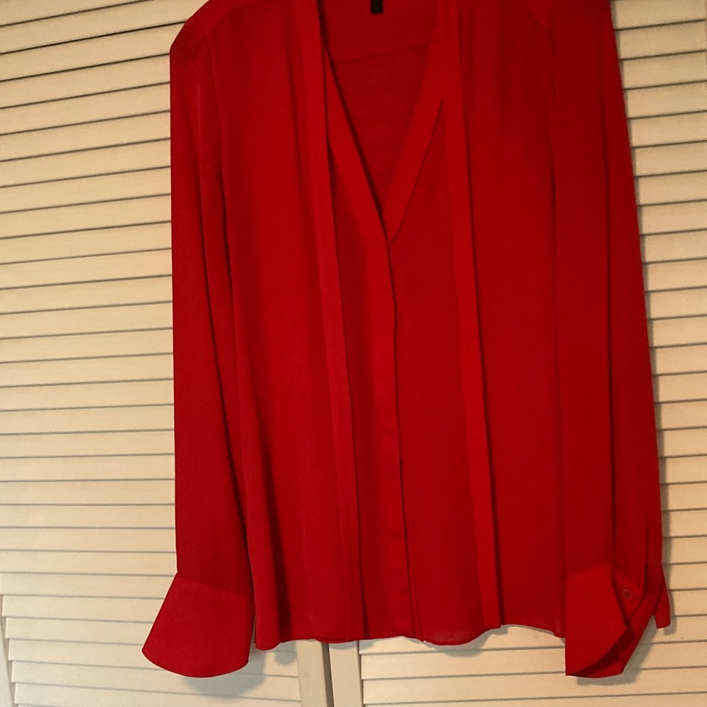BCBGMaxAzria Vibrant Red Blouse